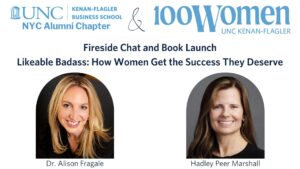 flyer for event, includes headshots of Dr. Fragale and Hadley Peer Marshall.